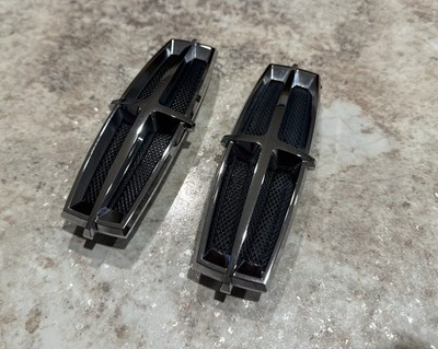 2009-2012 Lincoln MKS Side Left Right Chrome Fender Badges Emblems Logo Set OEM