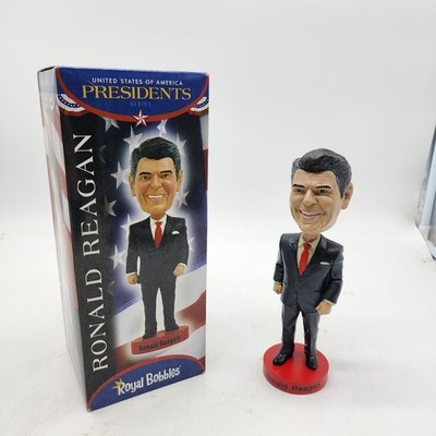 Ronald Reagan Bobble Head Royal Bobbles Nodder 8 Inches Tall Hard To Find W Box