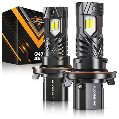 AUXBEAM H13 9008 30000LM LED Headlight High&Low 9006 1:1 Fog Bulbs 6500K/3000K