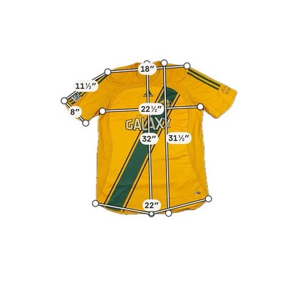 Adidas LA Galaxy Jersey Yellow Green Size L 2006 MLS Soccer Shirt