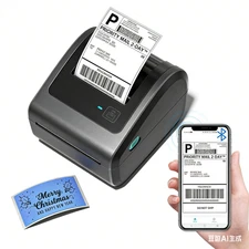 Thermal Label Printer Bluetooth 4x6 Printer for Shipping Label USPS FedEx UPS