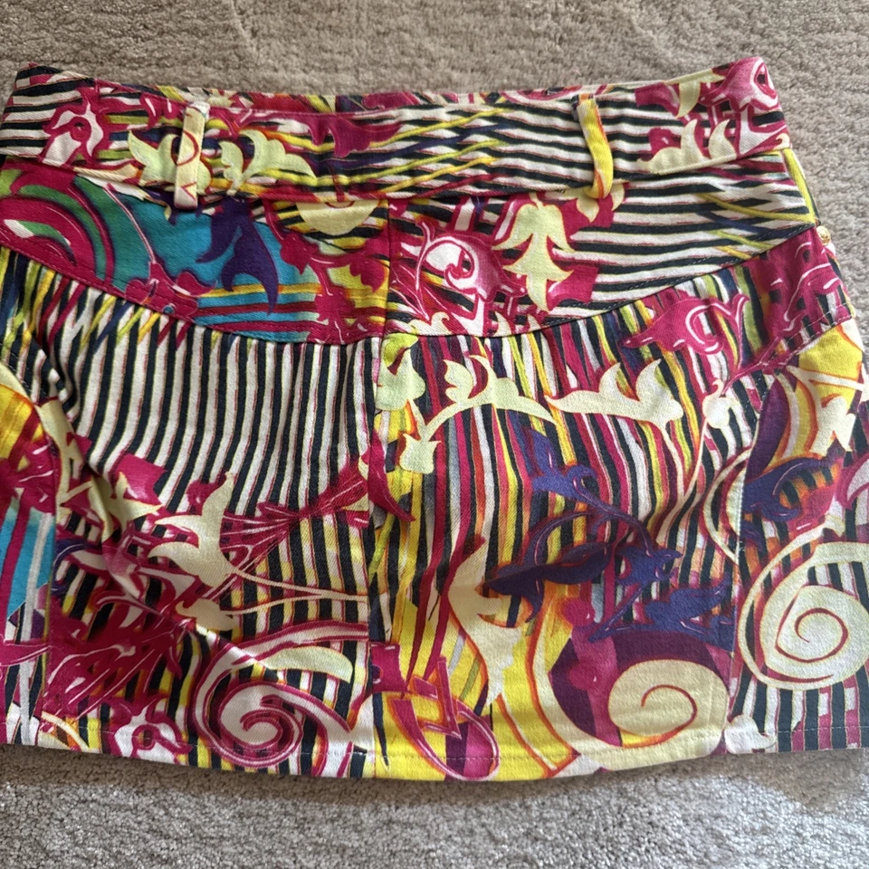 Julien Macdonald skirt size S 38 multicolored Cotton Denim - Image 3 of 4