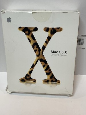 Apple Mac OS X Jaguar 10.2 (Retail) Full Version for Mac M8712LL/A OEM