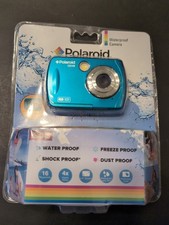 Polaroid IS048 Waterproof Digital Camera 16MP Blue Lightweight Outdoor New