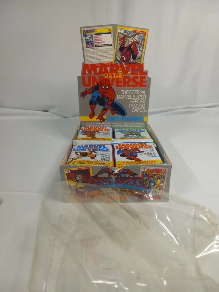 BOX FRESH & TESTED 4 Packs 1991 Series 2 Marvel Universe Sealed - Image 3 of 4