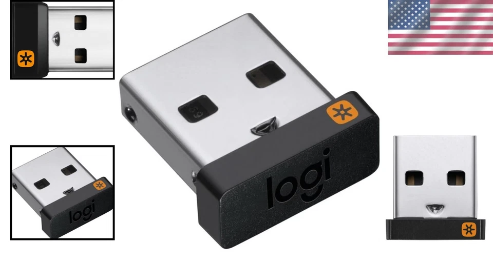 Connect Up to 6 Devices with Logitech Unifying USB Receiver - 2.4 GHz Wireless - Image 2 of 4