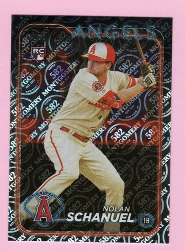 2024 Topps 582 Montgomery Club #53 Nolan Schanuel RC Los Angeles Angels