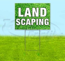 LANDSCAPING 18x24 Yard Sign WITH STAKE Corrugated Bandit USA BUSINESS GARDEN