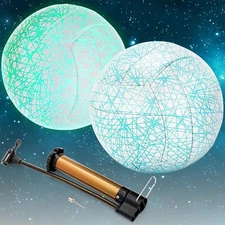 Glow in The Dark Volleyball Official Size 5 Indoor Outdoor Beach Night Volley...
