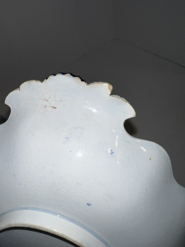 3 Ridgway Sons Dresden blickdichtes China 844 blau weiß Teller Schüssel georgisch 1800-1830 - Bild 16 von 17