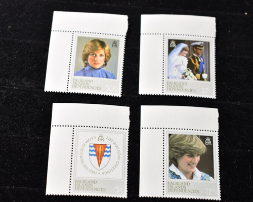 1982 FALKLAND ISLANDS DEPENDENCIES PRINCESS DIANA  STAMPS  S1L72-1L75  MNH - Picture 1 of 3