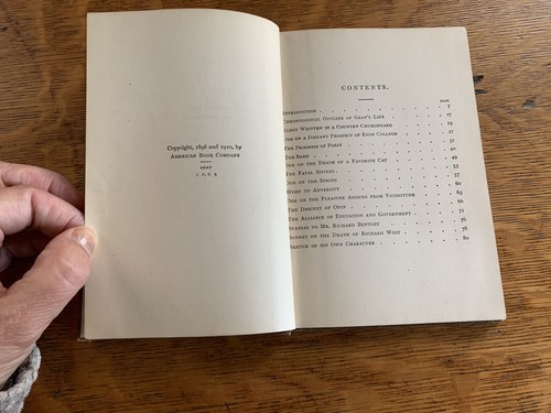 Eclectic English Classics Gray’s Poems And Goldsmith’s Deserted Village 1910 - Picture 10 of 12