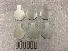 AR500 Steel Target Dueling Tree DIY Kit 6pc 4" x 1/4" Paddles W Tubes! USA MADE!