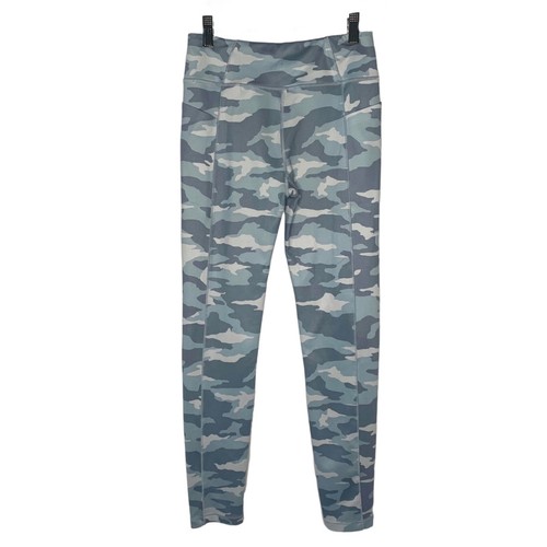 ATHLETA GIRL Light Blue Camo High-Waist Side Pocket Full Length Leggings XL/14 - Picture 6 of 7