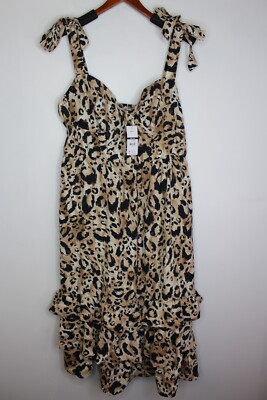 Women's Sofia Jeans by Sofia Vergara Riley Dress Multicolor Animal Print XXL
