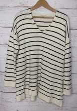 Eileen Fisher Striped Organic Cotton Chenille Sweater Sz Medium 298
