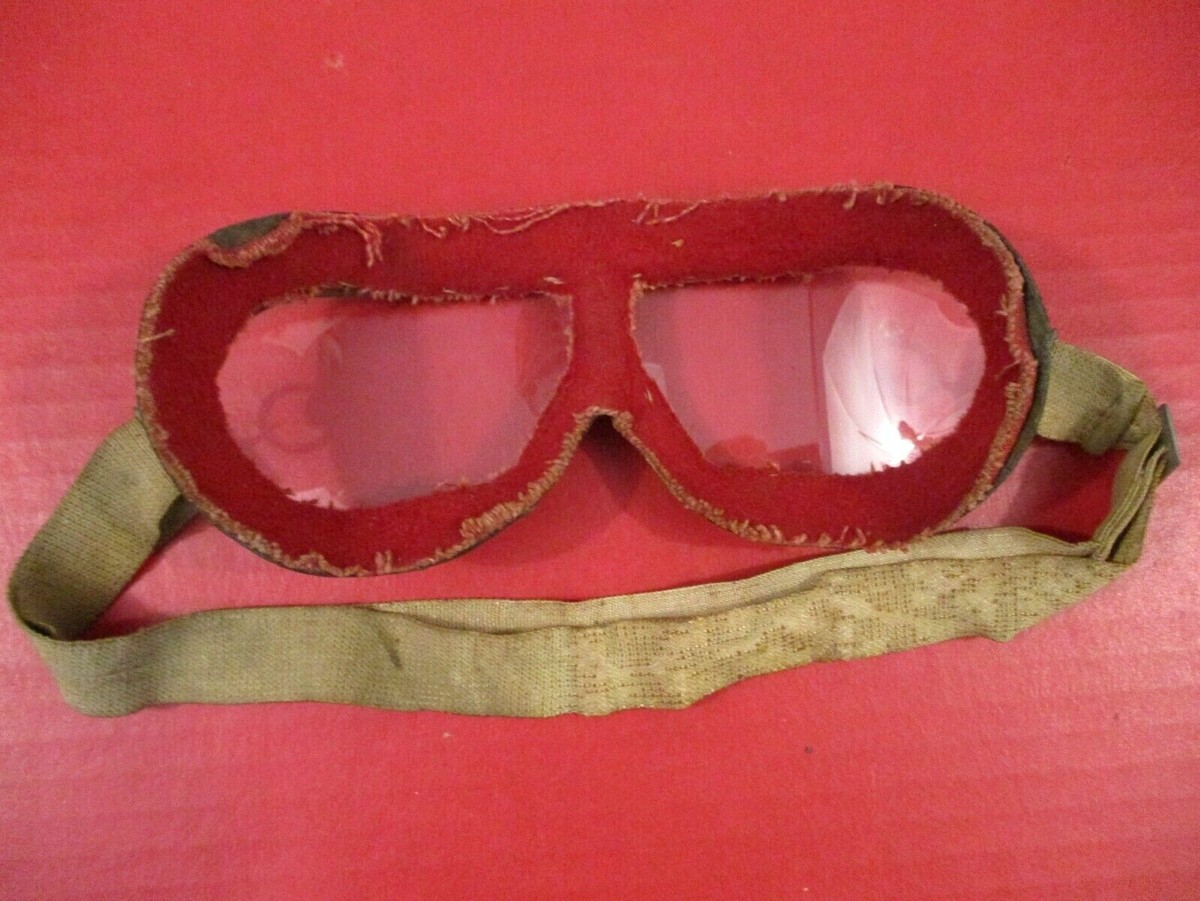 【NERDhouse】イタリア軍　ゴーグル　NATO軍　フィアット WWII Era Russian Air Force Pilot's Goggles Set w/Strap