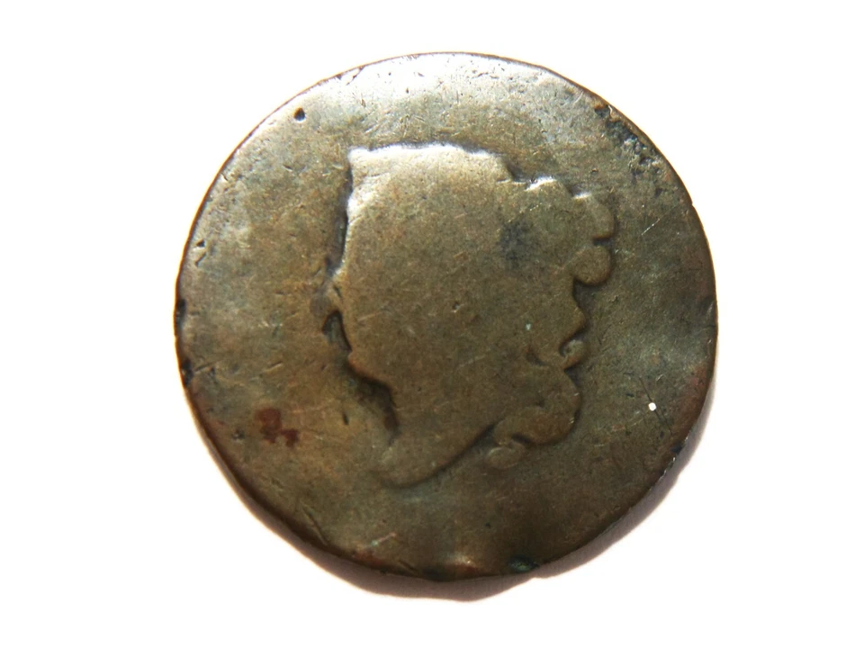 1838? Coronet Liberty Head Large Cent with a Thin Split Planchet + Missing Core - Image 2 of 4