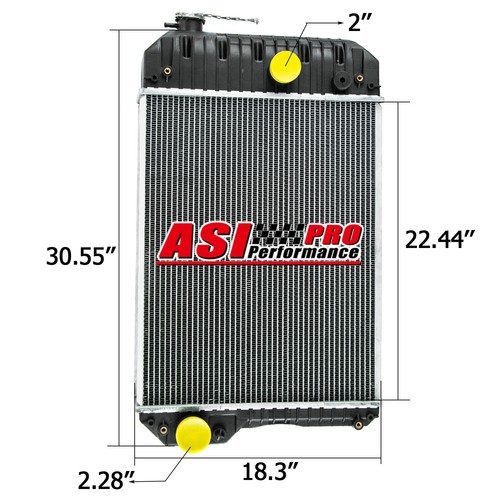 Radiatore nucleo alluminio ASI adatto perkins 1104C-44 1104C-44T 1104C-E44 1104D-44T - Foto 2 di 12