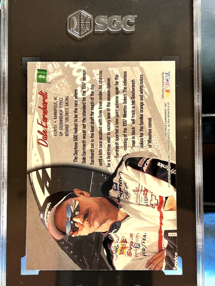 1997 Fleer Dale Earndardt SR/2023 Prizm Danny Chocolate Myers Bundle SGC 8.5-9.5 - Image 3 of 4