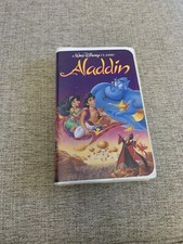 Aladdin VHS Walt Disney Black Diamond Classic Clamshell Rare Stock #1662
