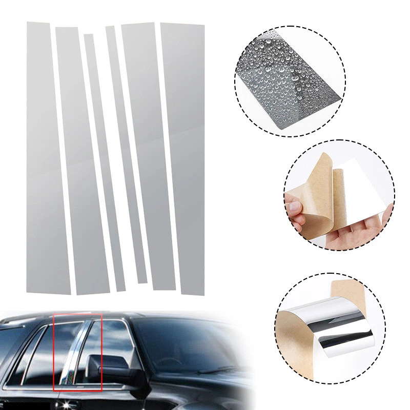 6X Para Lincoln Navigator/Ford Expedition 1997-2017 Postes de pilar Cubierta de moldura de puerta Foto 2 de 4