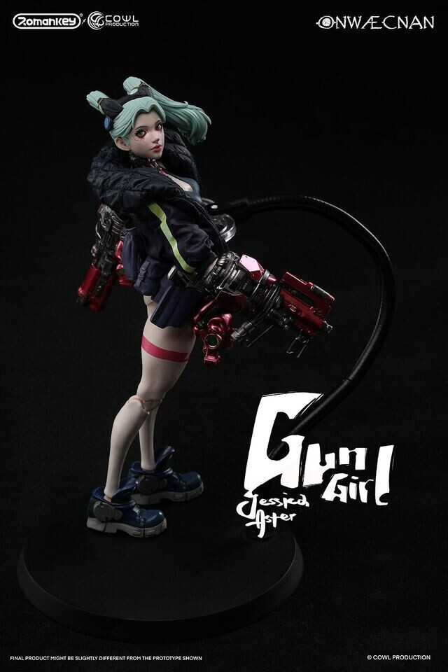 Romankey X COWL 1/12 ガン ガール DX版 Gun Girl New Romankey X COWL 1/12 Gun Girl Female Action Figure