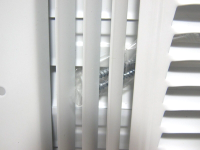 10 In. X 8 In. 3-Way Steel Wall/Ceiling Register in White High Quality OPEN  | eBay