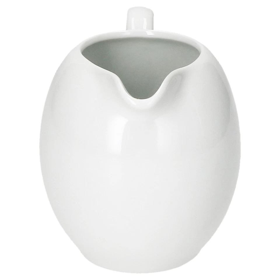 Tommy Milchkännchen weiß Porzellan-Kanne Milchgießer Kaffeezubehör Soße Dressing - Bild 2 von 4