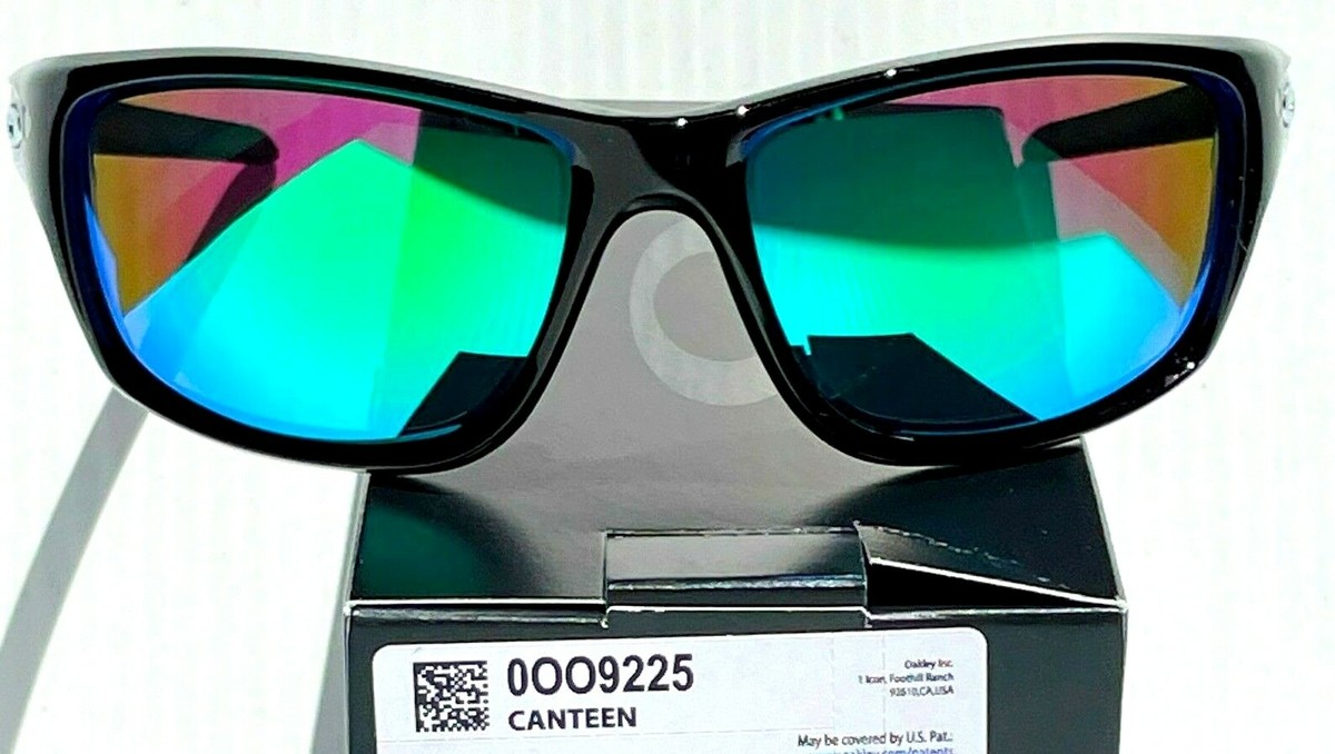 NEW* Oakley CANTEEN Black Polished w POLARIZED Galaxy JADE
