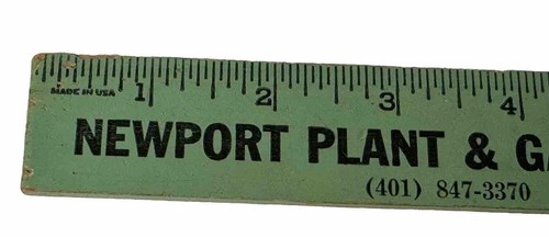 Vintage Newport Plant & Garden, INC. 12” Wooden Ruler Newport, R. I. - Picture 7 of 11
