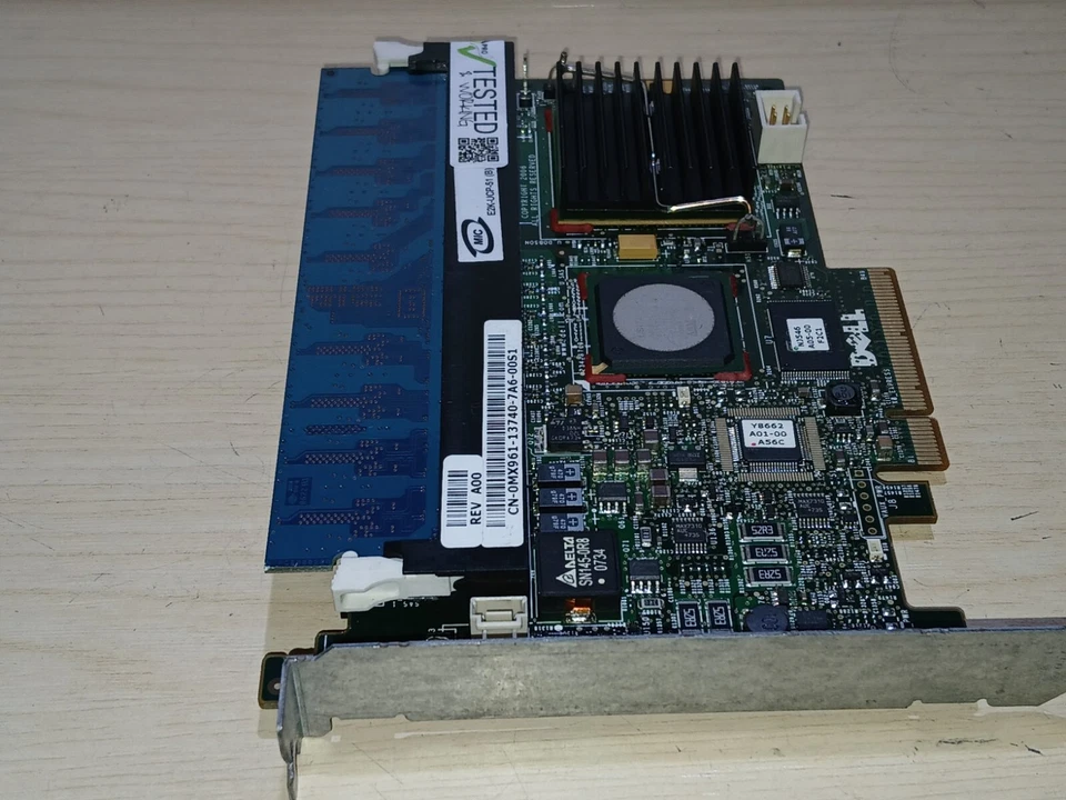 ✔️⚙️WORKING DELL PERC 5/i SAS SATA RAID CONTROLLER 512MB CACHE 0MX961 - Image 2 of 4