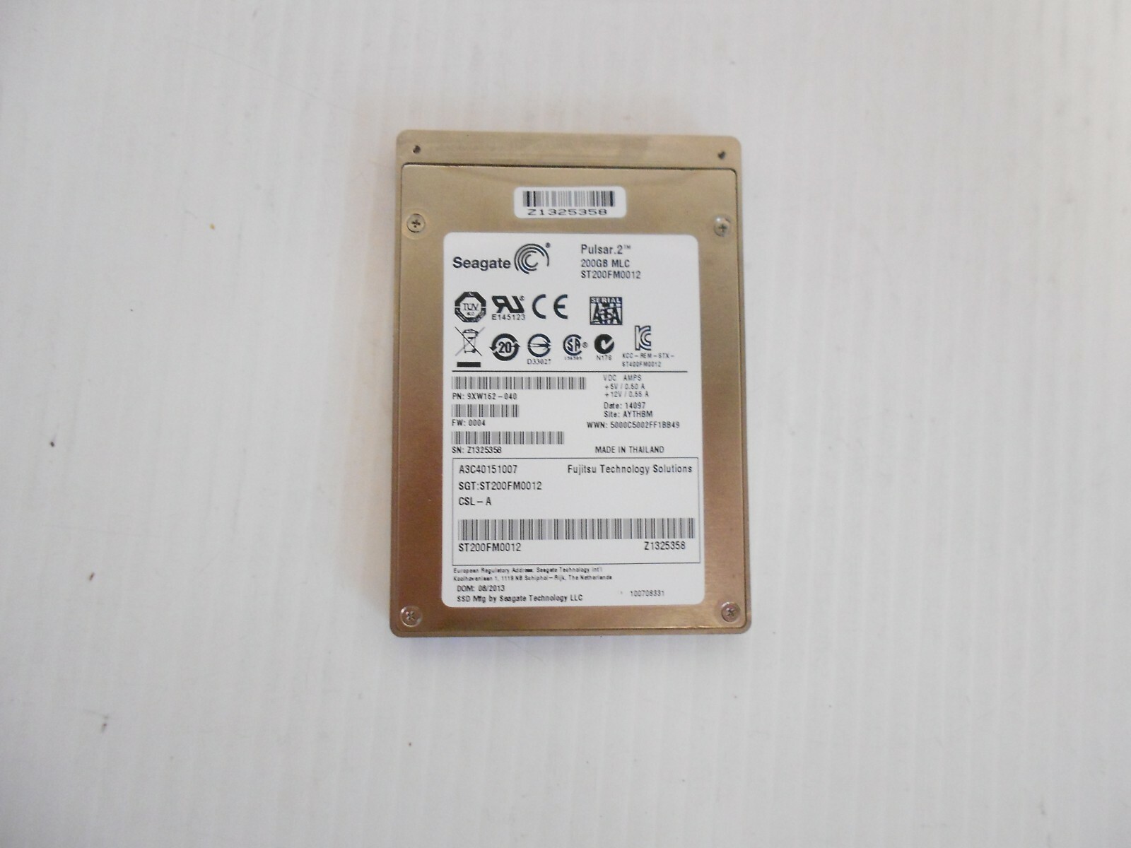 Seagate Pulsar .2 200GB MLC ST200FM0012 SATA Enterprise SSD 9XW162-040