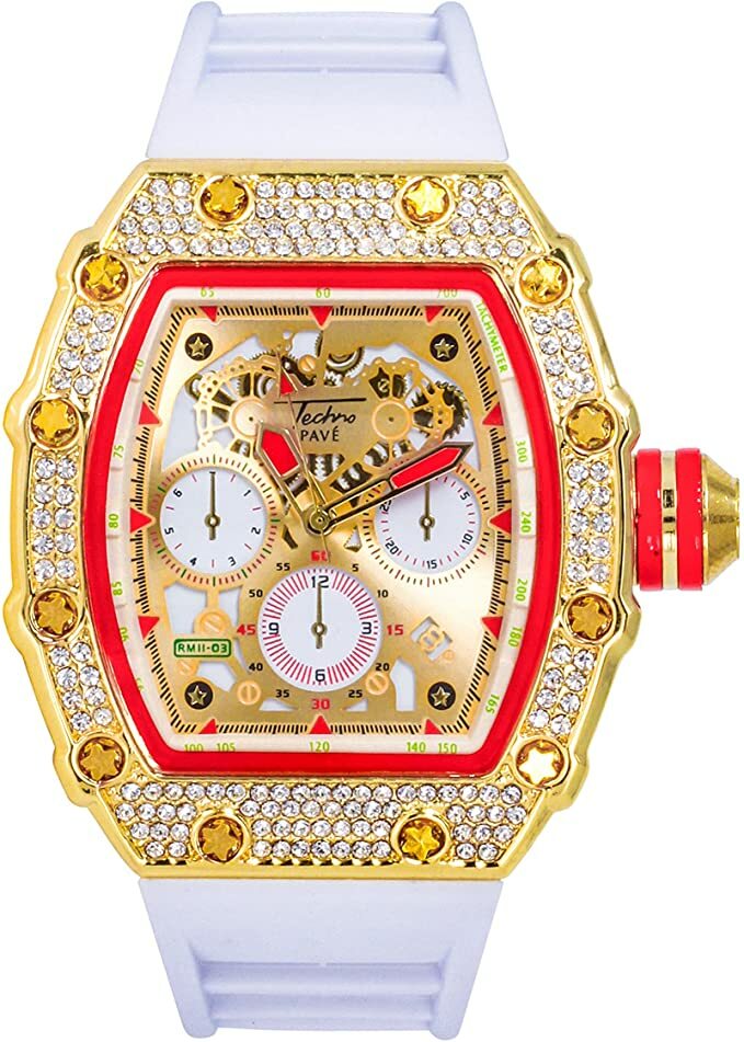 Orologio Di Lusso Con Diamanti Ghiacciati Per Uomo, Orologio Al Quarzo - Foto 13