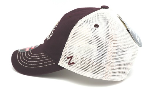 Arizona State Sun Devils ASU New Zephyr Memorial Maroon Red Mesh Dad Era Hat Cap - Picture 5 of 8