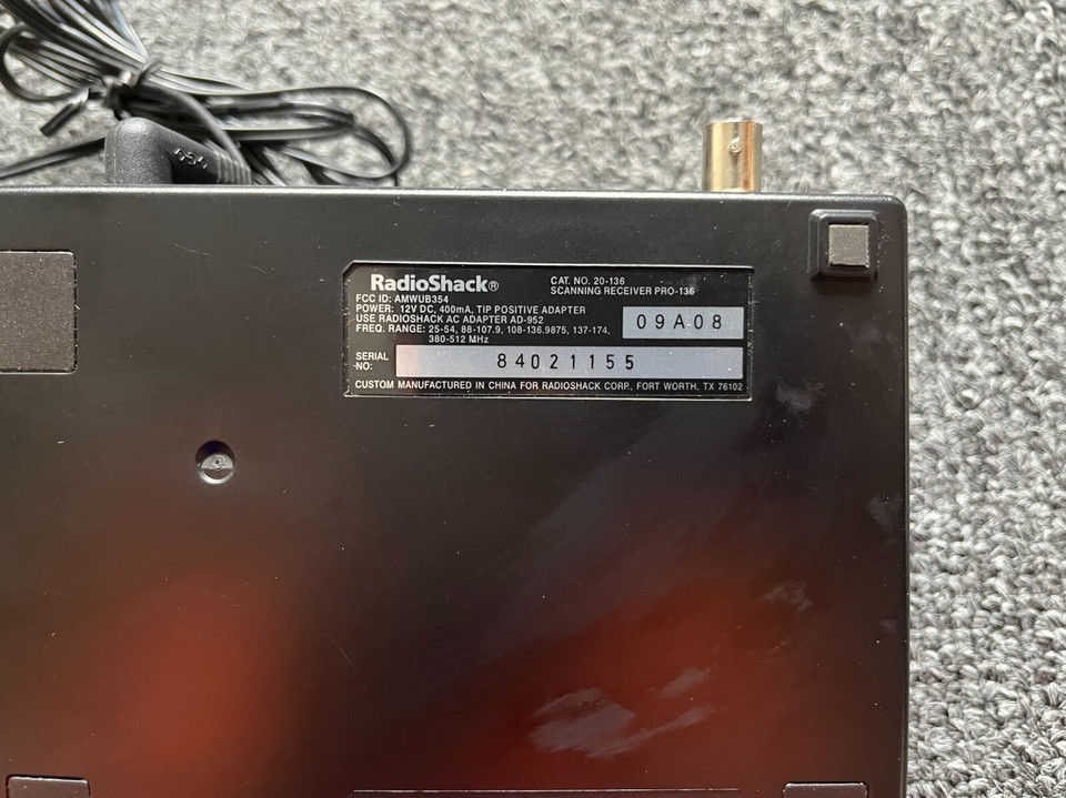 RadioShack Pro 20-136 Desktop Radio Scanner with Weather Alert USED SEE ...