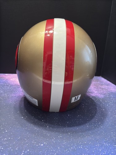 Replica casco medio giovanile vintage anni 90 NFL San Francisco 49ers Riddell full size - Foto 4 di 17