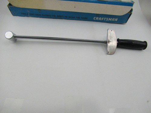 Vintage Sears Craftsman Torque Wrench 1/2" Drive Made In USA Original Box 994641 - Picture 2 of 16