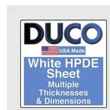 Duco Plus White HDPE Sheet High-Density Polyethylene DIY Cutting Board, Signs