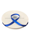 3/8" (Royal Blue) Double Face Satin (Silver Edge) 3/8" Ribbon 50 Yards