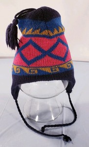 winter hat with strings