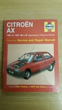CITROEN AX 87-97 PETROL & DIESEL HAYNES WORKSHOP MANUAL 3014 NEW SEALED FREE P&P