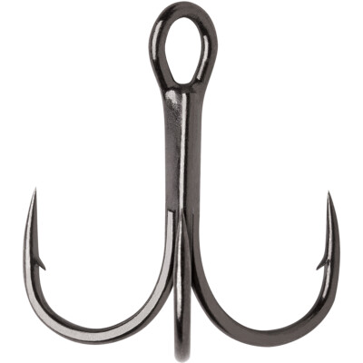 VMC Hybrid Treble Fishing Hook 4-Pack - Black Nickel