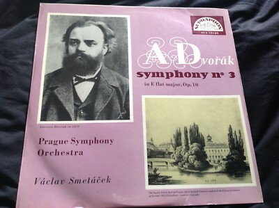Dvorak Symphony No 3 in E flat major, op 10 vinyl record
