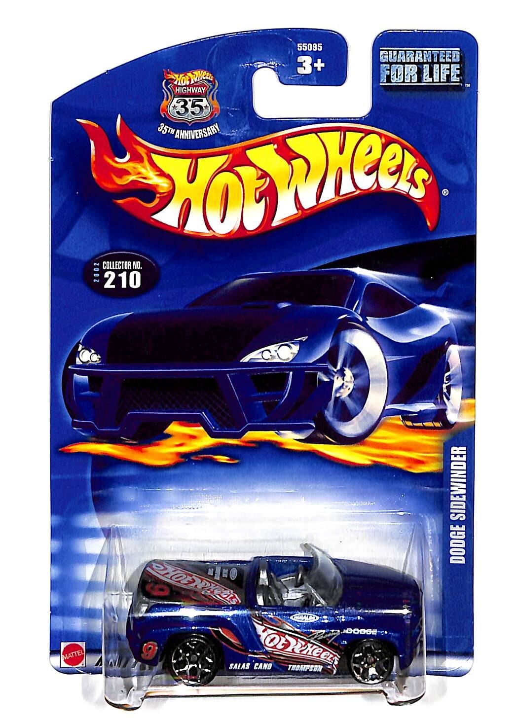 Hot Wheels Dodge Sidewinder 2002 Collector No. 210 Blue