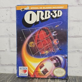 ORB-3D (Nintendo NES, 1989) Incomplete Missing Manual Cleaned Tested & Working 