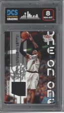 ALLEN IVERSON/BARON DAVIS 2002-03 FLEER ULTRA ONE ON ONE RELICS 52/100 DCS 8