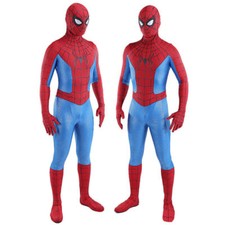 Classic Spider-Man Jumpsuit Spiderman Cosplay Costume Halloween Props Adult Kids