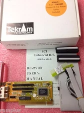 TEKRAM DC-290N PCI Dual Enhance IDE Controller for IDE HDD or ATAPI CD-ROM, NEW