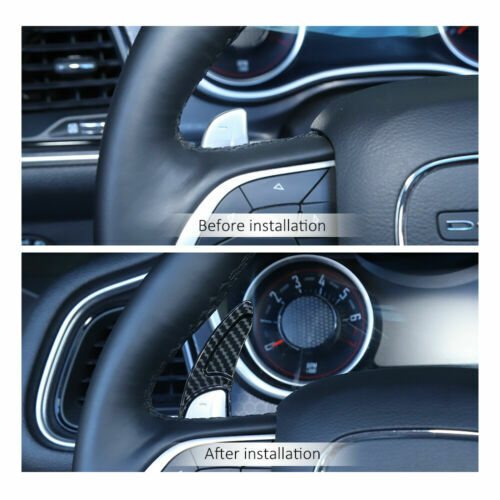 2x Red Steering Wheel Shift Paddle Shifter Cover Fit for Dodge Charger 2x Red Steering Wheel Shift Paddle Shifter Cover Fit for Dodge Charger